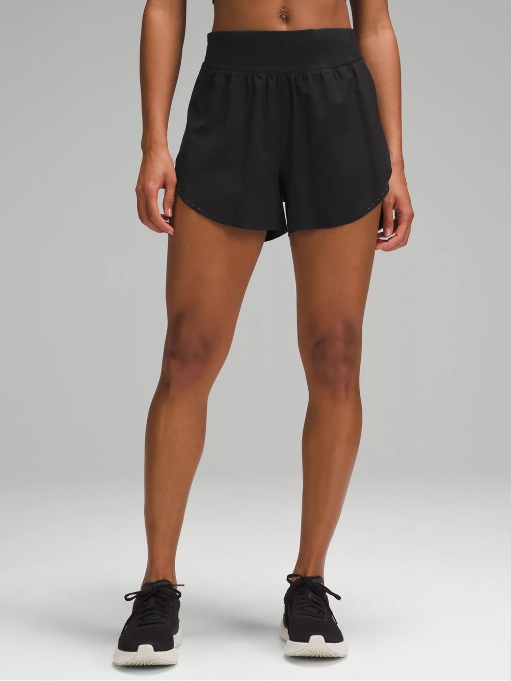 lululemon athletica Black Athletic Shorts with Wide Waistband